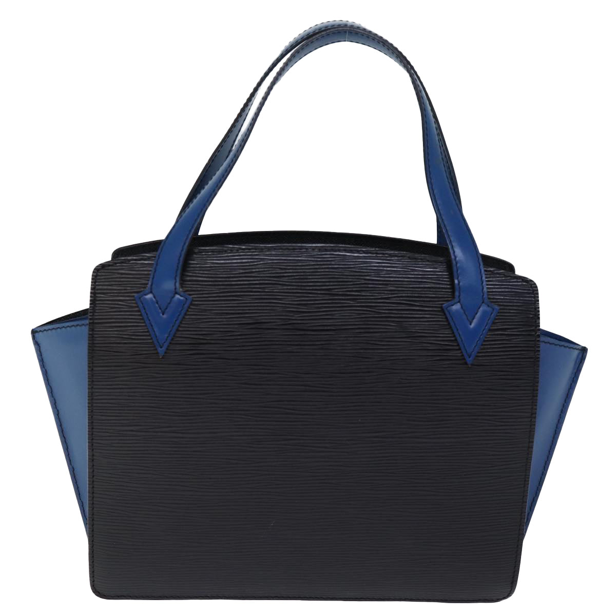 LOUIS VUITTON Epi Bicolor Varenne Hand Bag Black Blue M52385 LV Auth 73527 - 0