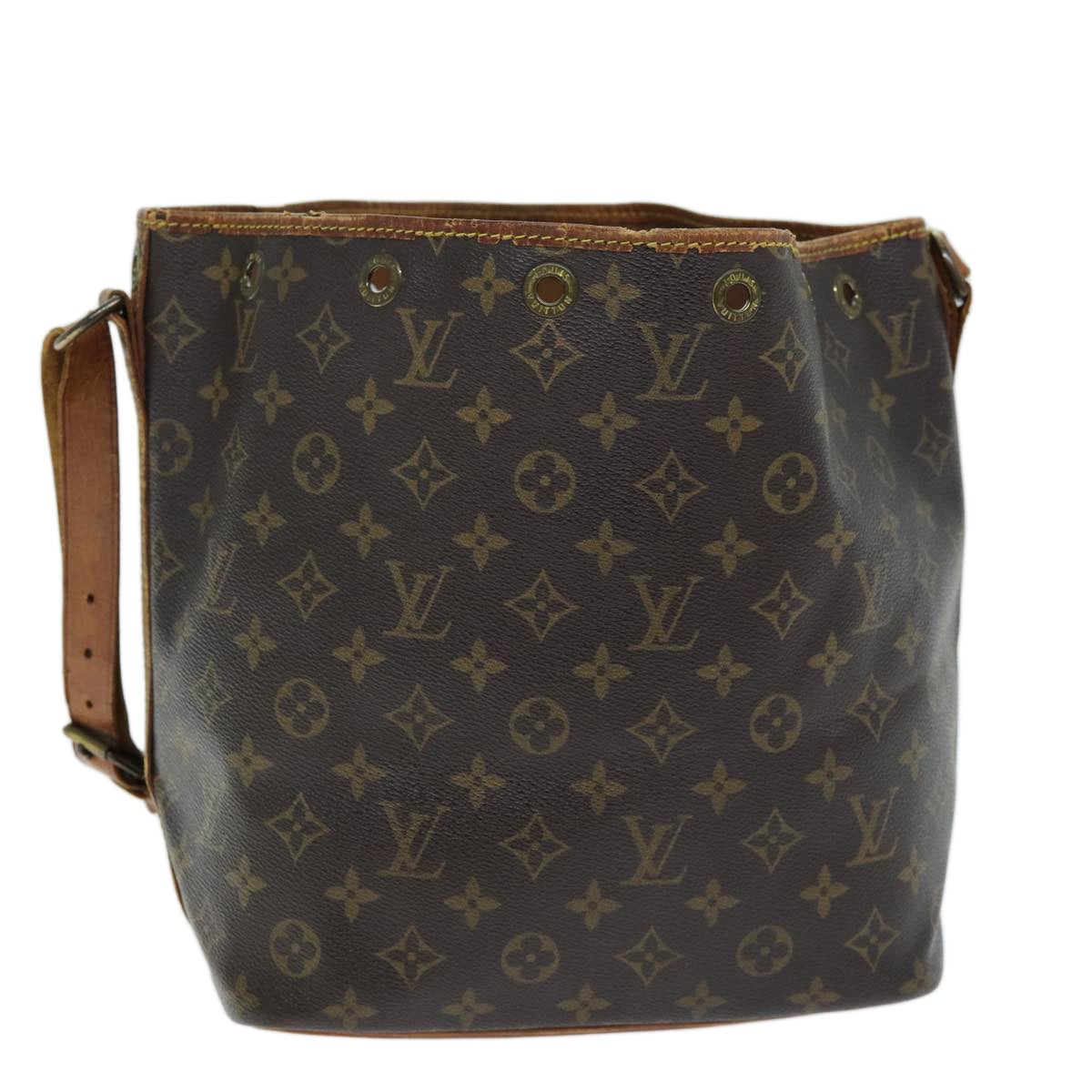 LOUIS VUITTON Monogram Petit Noe Shoulder Bag M42226 LV Auth 73542