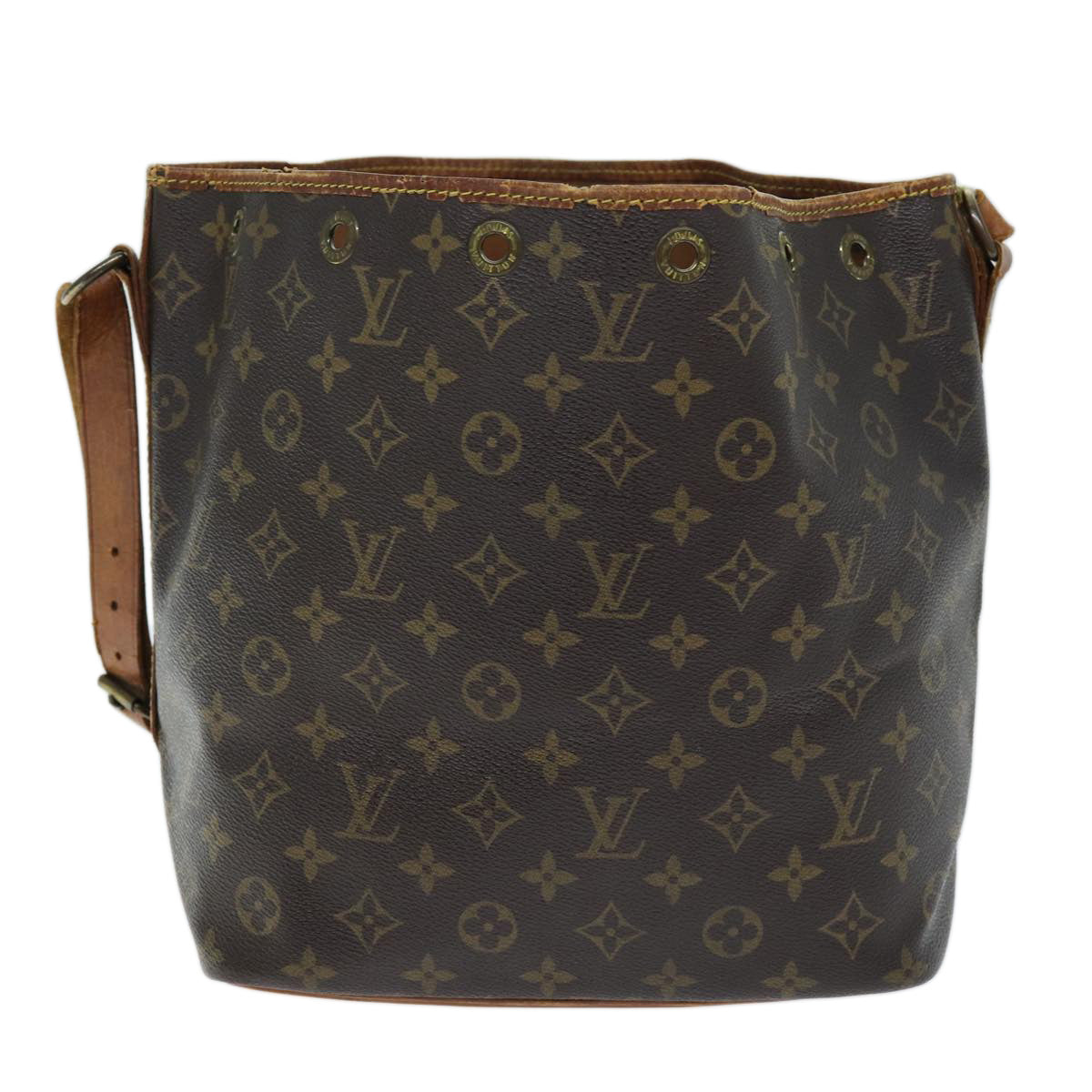 LOUIS VUITTON Monogram Petit Noe Shoulder Bag M42226 LV Auth 73542