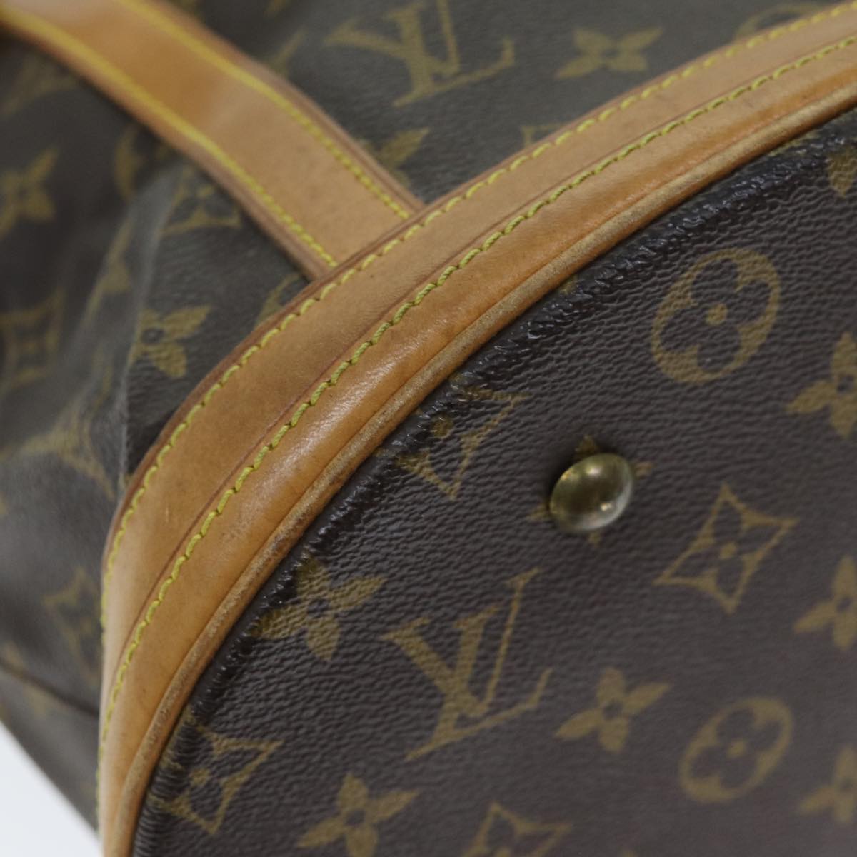 LOUIS VUITTON Monogram Bucket GM Shoulder Bag M42236 LV Auth 73544