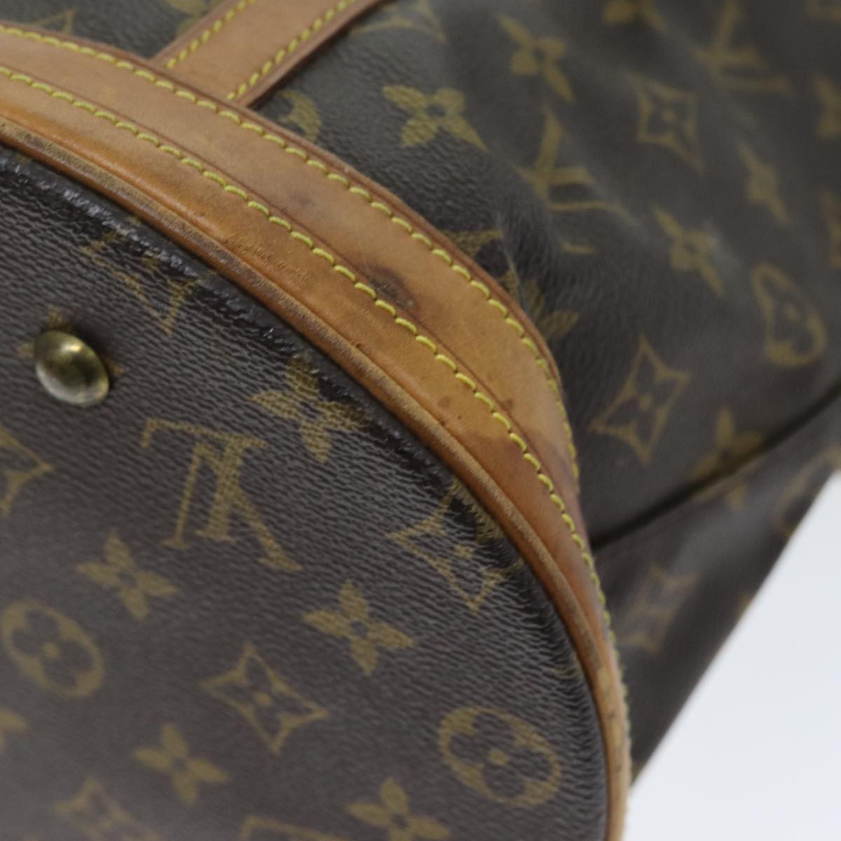 LOUIS VUITTON Monogram Bucket GM Shoulder Bag M42236 LV Auth 73544