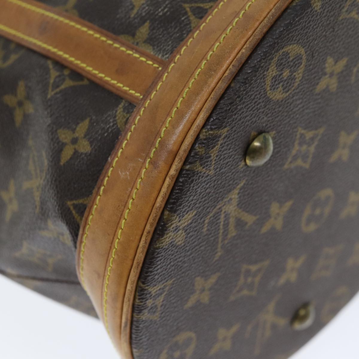 LOUIS VUITTON Monogram Bucket GM Shoulder Bag M42236 LV Auth 73544