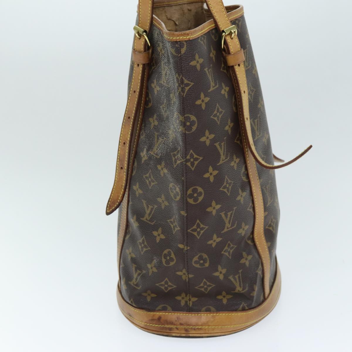 LOUIS VUITTON Monogram Bucket GM Shoulder Bag M42236 LV Auth 73544