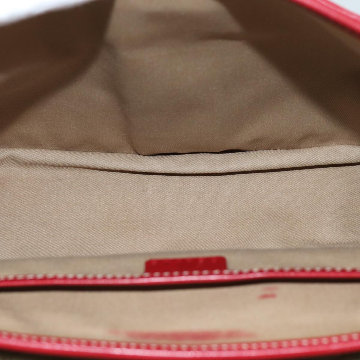 CELINE Macadam Canvas Shoulder Bag Beige Auth 73585
