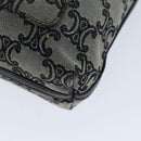 CELINE Triomphe Canvas Shoulder Bag Gray Auth 73617-14