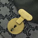 CELINE Triomphe Canvas Shoulder Bag Gray Auth 73617-9