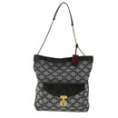 CELINE Triomphe Canvas Shoulder Bag Gray Auth 73617-13