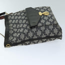 CELINE Triomphe Canvas Shoulder Bag Gray Auth 73617-4
