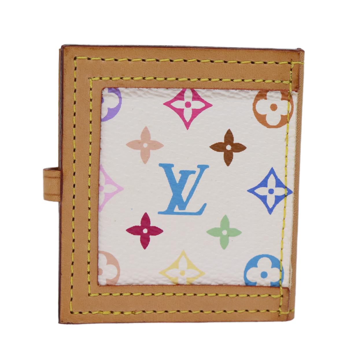 LOUIS VUITTON Monogram Multicolor Porte Photo 2 Frame White M58003 LV Auth 73621 - 0