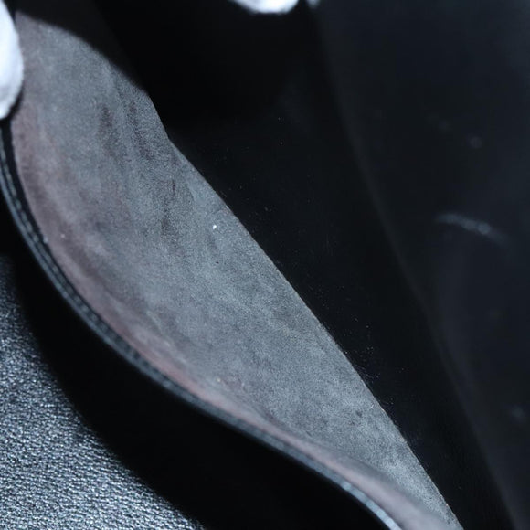 HERMES Birkin 35 Hand Bag Leather Black Gold Auth 73622