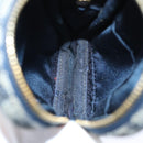 Christian Dior Trotter Canvas Pouch Navy Auth 73648-14