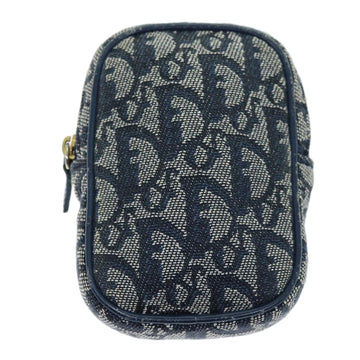 Christian Dior Trotter Canvas Pouch Navy Auth 73648 - 0