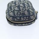 Christian Dior Trotter Canvas Pouch Navy Auth 73648-6