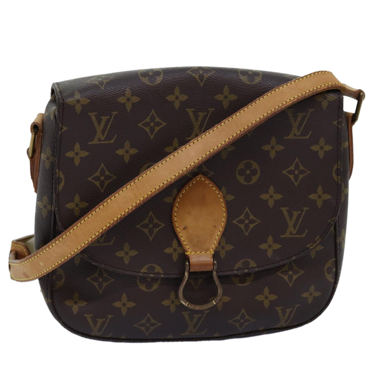 LOUIS VUITTON Monogram Saint Cloud GM Shoulder Bag M51242 LV Auth 73671