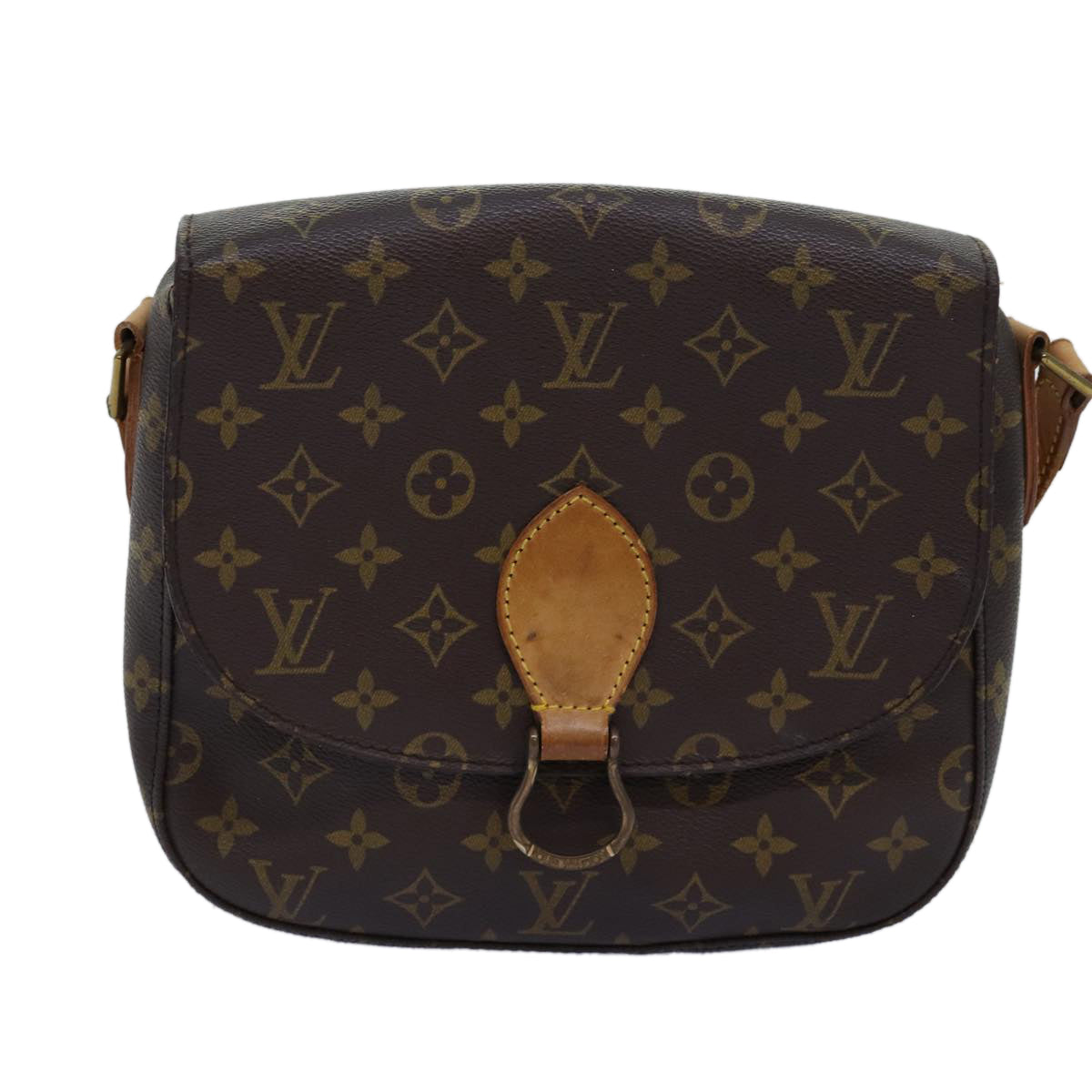 LOUIS VUITTON Monogram Saint Cloud GM Shoulder Bag M51242 LV Auth 73671