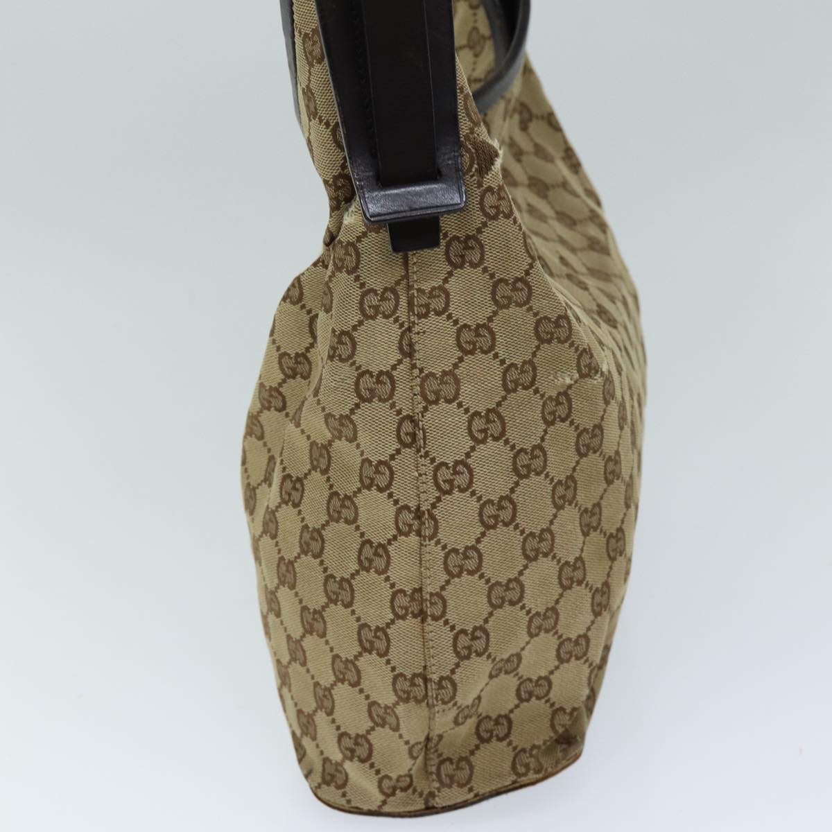 GUCCI GG Canvas Shoulder Bag Beige 106242 Auth 73740