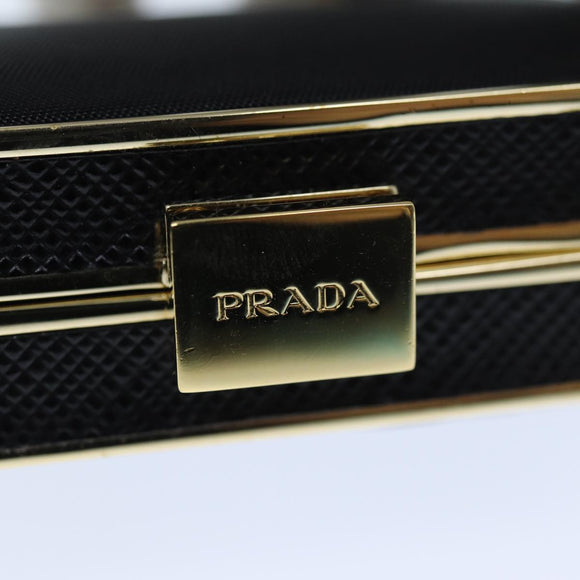 PRADA Shoulder Pouch Nylon Black Auth 73746A