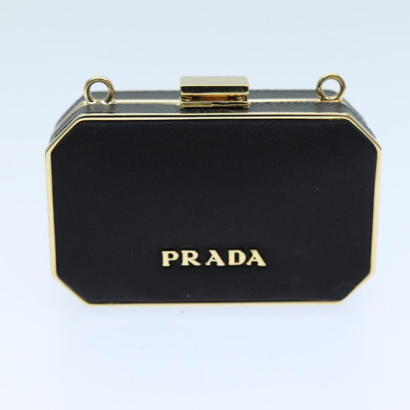 PRADA Shoulder Pouch Nylon Black Auth 73746A