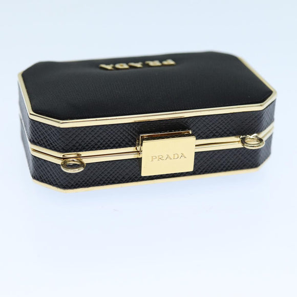 PRADA Shoulder Pouch Nylon Black Auth 73746A