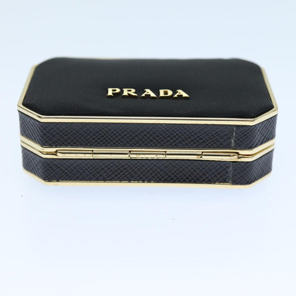 PRADA Shoulder Pouch Nylon Black Auth 73746A
