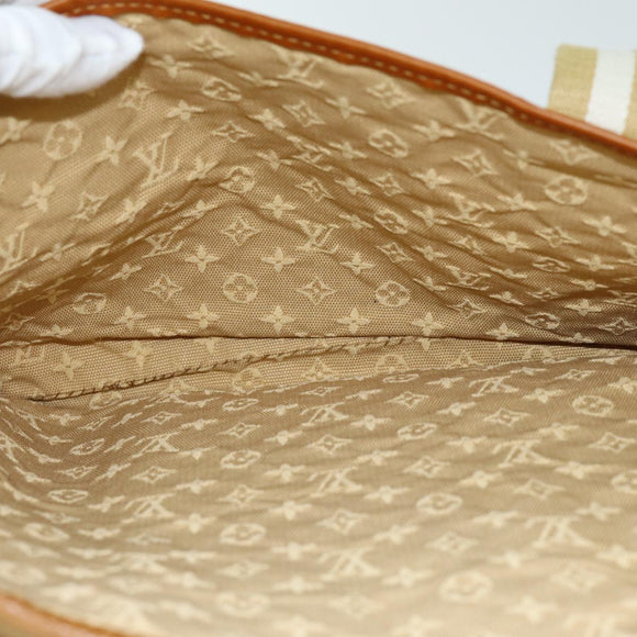 LOUIS VUITTON Monogram Mini Kabamari Kate Tote Bag Beige M92492 LV Auth 73754