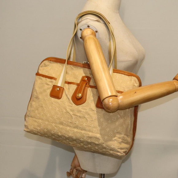 LOUIS VUITTON Monogram Mini Kabamari Kate Tote Bag Beige M92492 LV Auth 73754