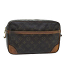 LOUIS VUITTON Monogram Compiegne 28 Clutch Bag M51845 LV Auth 73759-1