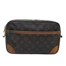 LOUIS VUITTON Monogram Compiegne 28 Clutch Bag M51845 LV Auth 73759-13