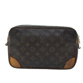 LOUIS VUITTON Monogram Compiegne 28 Clutch Bag M51845 LV Auth 73759 - 0