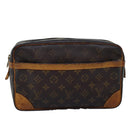 LOUIS VUITTON Monogram Compiegne 28 Clutch Bag M51845 LV Auth 73760-13