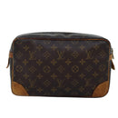 LOUIS VUITTON Monogram Compiegne 28 Clutch Bag M51845 LV Auth 73760-2