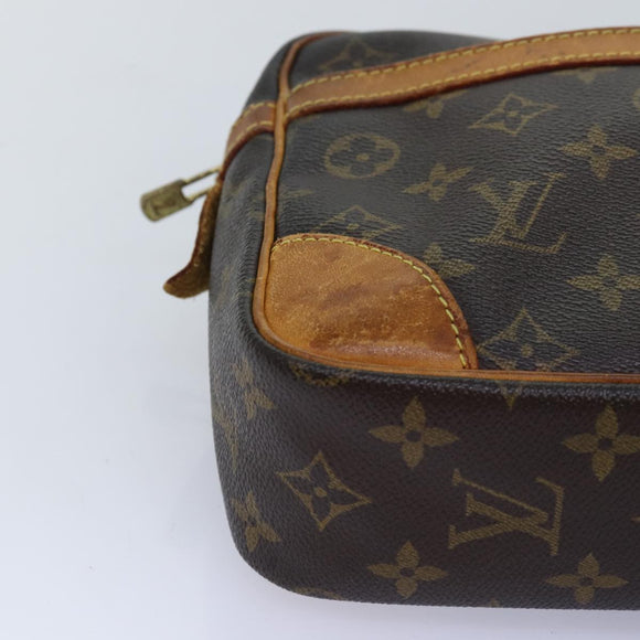 LOUIS VUITTON Monogram Compiegne 28 Clutch Bag M51845 LV Auth 73760
