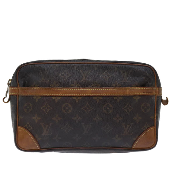 LOUIS VUITTON Monogram Compiegne 28 Clutch Bag M51845 LV Auth 73763