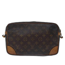 LOUIS VUITTON Monogram Compiegne 28 Clutch Bag M51845 LV Auth 73763-2