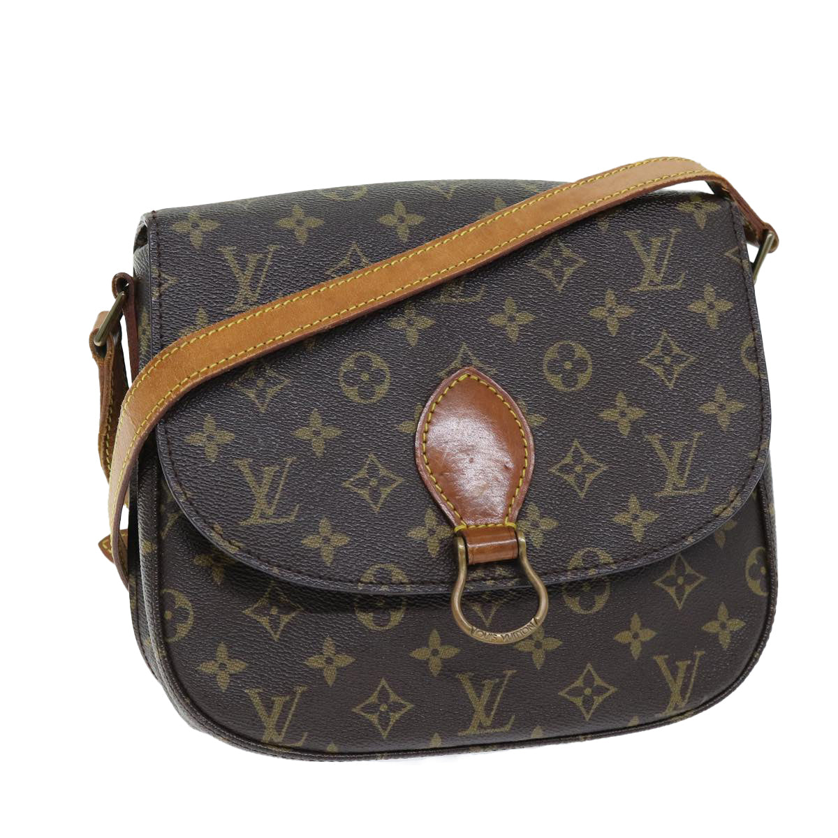 LOUIS VUITTON Monogram Saint Cloud GM Shoulder Bag M51242 LV Auth 73771