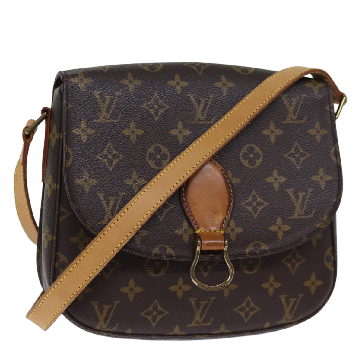 LOUIS VUITTON Monogram Saint Cloud GM Shoulder Bag M51242 LV Auth 73772