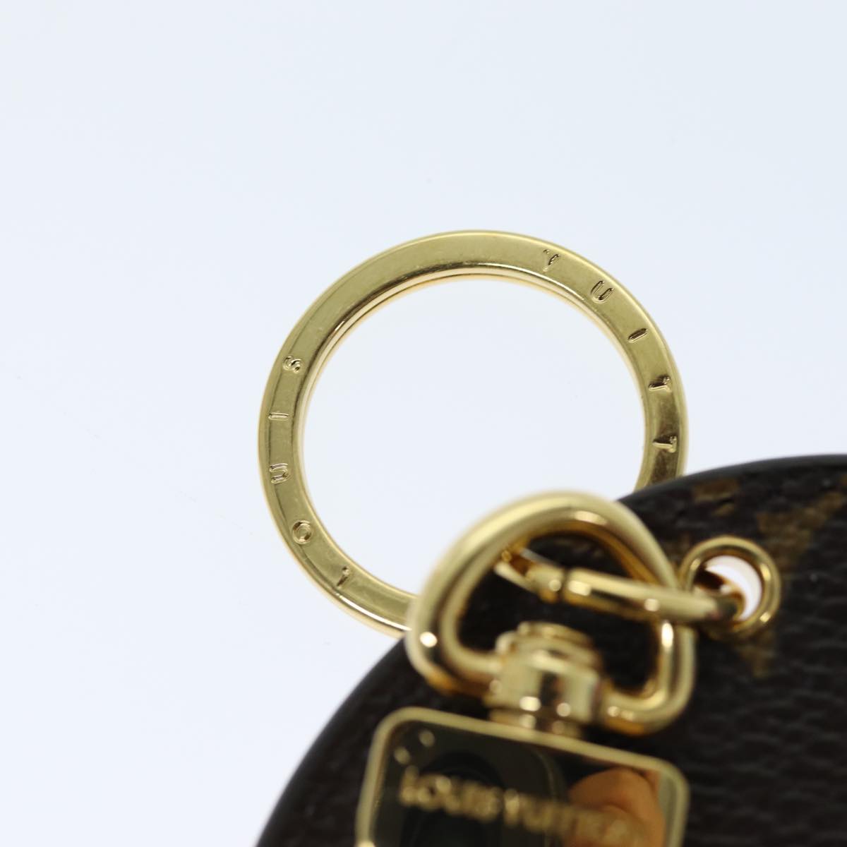 LOUIS VUITTON Monogram Porte Cre Illustre Key Ring M00499 LV Auth 73789A