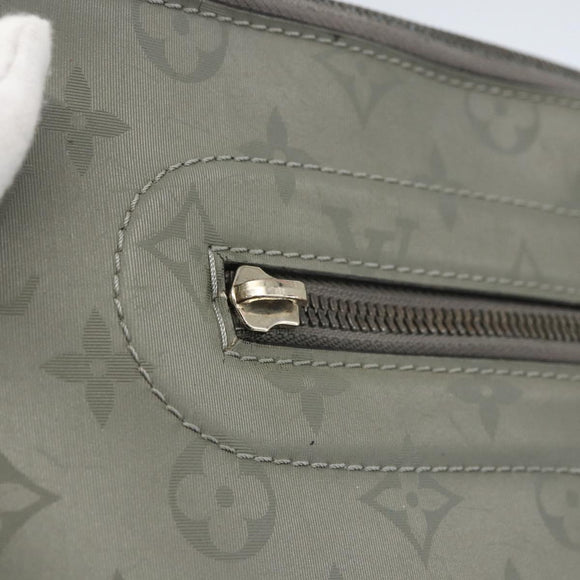 LOUIS VUITTON Monogram Titanium Pochette Cosmos Bag Gray M63240 LV Auth 73801