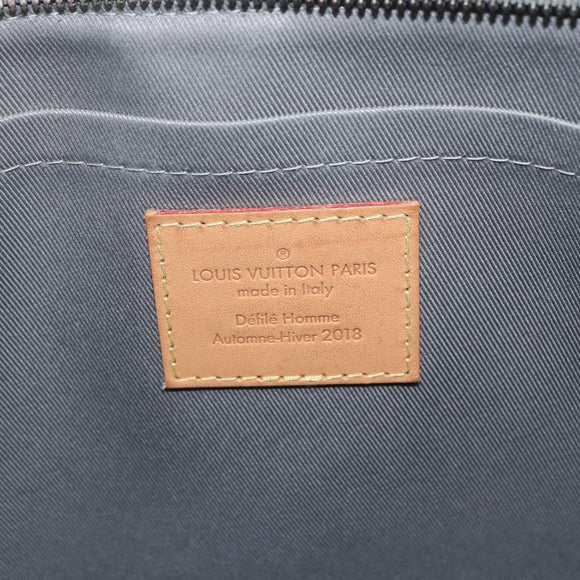 LOUIS VUITTON Monogram Titanium Pochette Cosmos Bag Gray M63240 LV Auth 73801