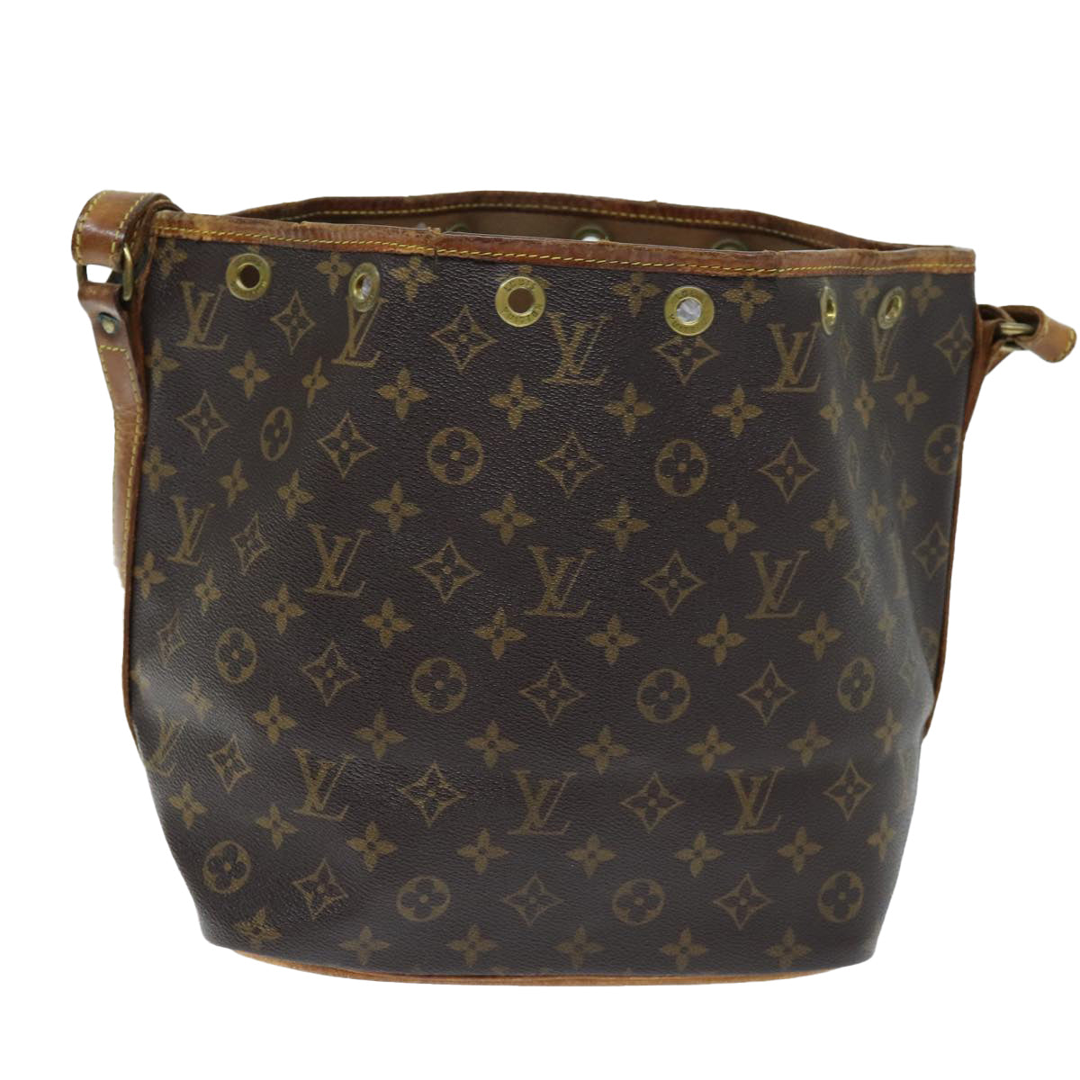 LOUIS VUITTON Monogram Petit Noe Shoulder Bag L014 LV Auth 73812