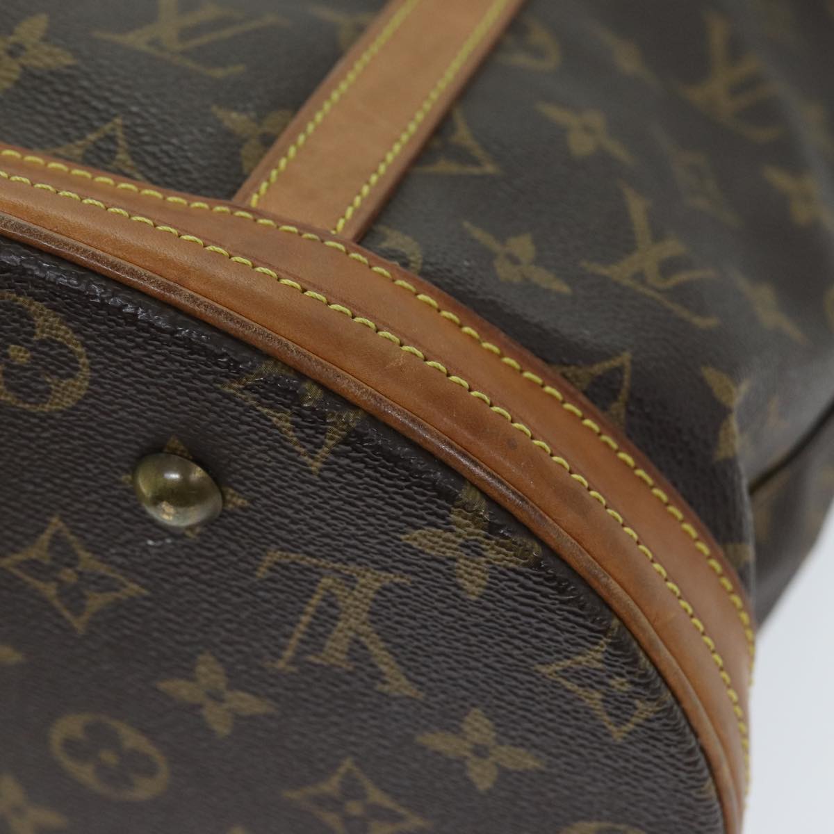 LOUIS VUITTON Monogram Bucket GM Shoulder Bag M42236 LV Auth 73817