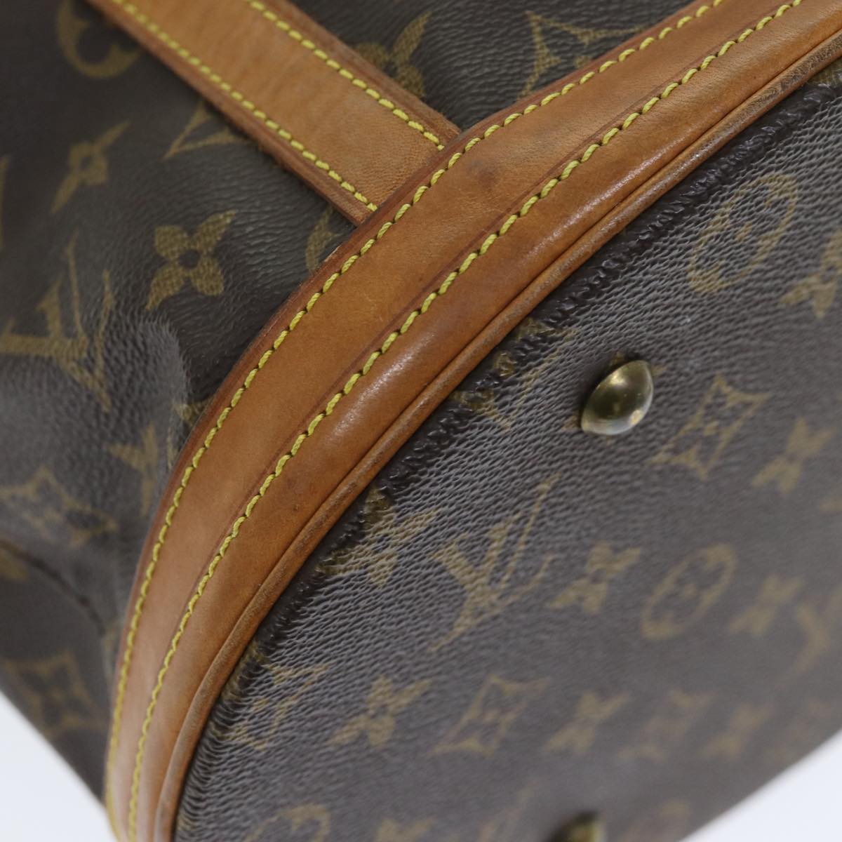 LOUIS VUITTON Monogram Bucket GM Shoulder Bag M42236 LV Auth 73817