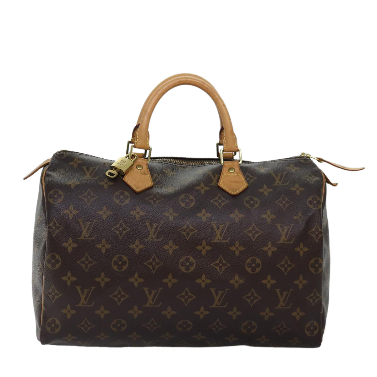 LOUIS VUITTON Monogram Speedy 35 Hand Bag M41524 LV Auth 73838