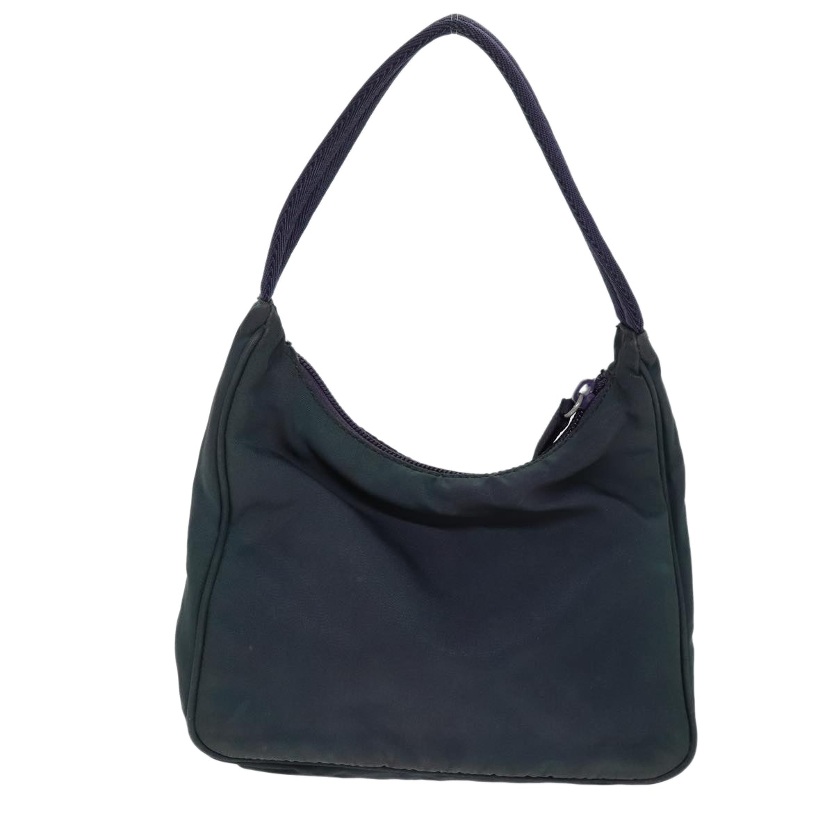 PRADA Hand Bag Nylon Green Auth 73868