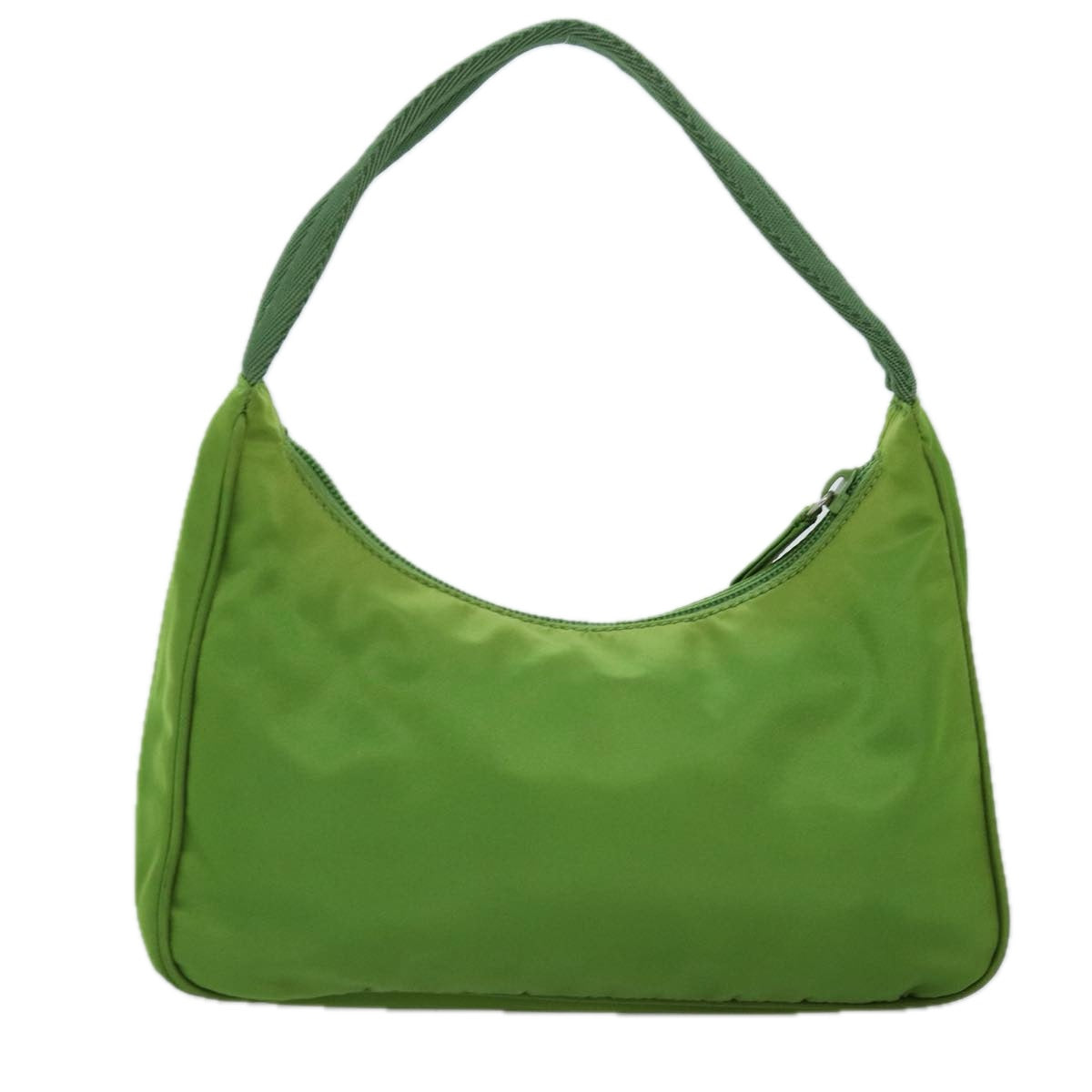 PRADA Hand Bag Nylon Green Auth 73870 - 0