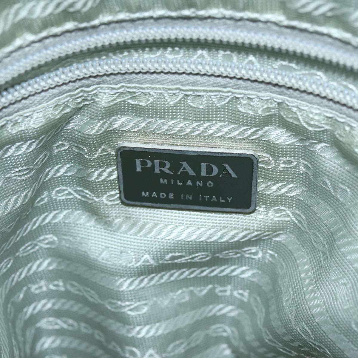 PRADA Shoulder Bag Nylon Light Blue Auth 73872