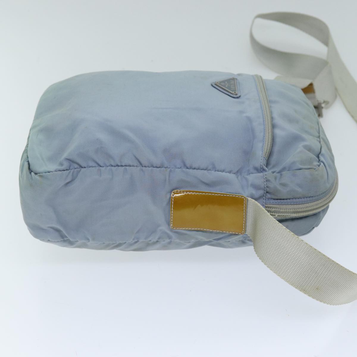 PRADA Shoulder Bag Nylon Light Blue Auth 73872