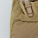 PRADA Rucksack Nylon Beige Auth 73873-14