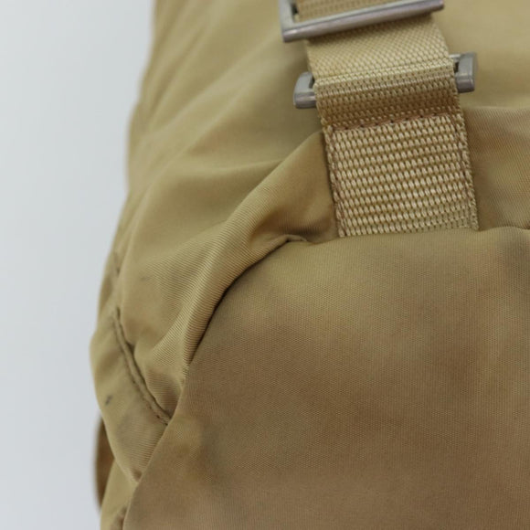 PRADA Backpack Nylon Beige Auth 73873