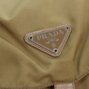 PRADA Rucksack Nylon Beige Auth 73873-17